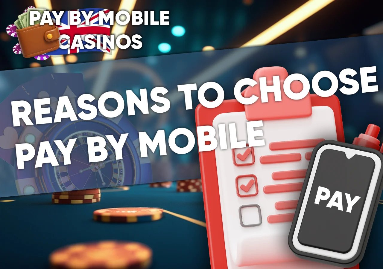 Key reasons why UK players prefer pay by mobile casinos: speed, convenience, and anonymity.
